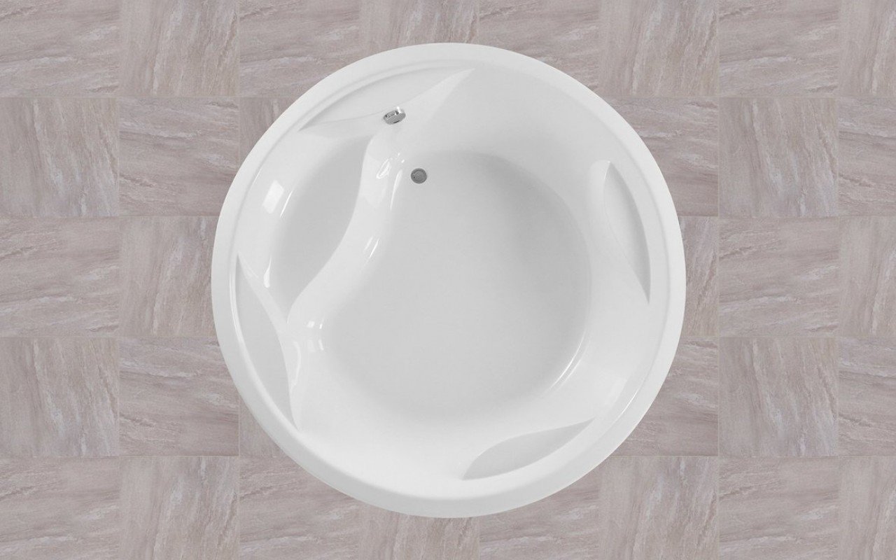 Allegra Round Freestanding Bathtub Top View 2 (web)