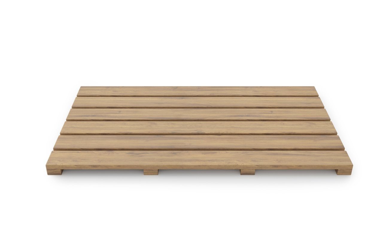 Tapete de Baño Aquatica Universal de Madera Teca Resistente al Agua picture № 0
