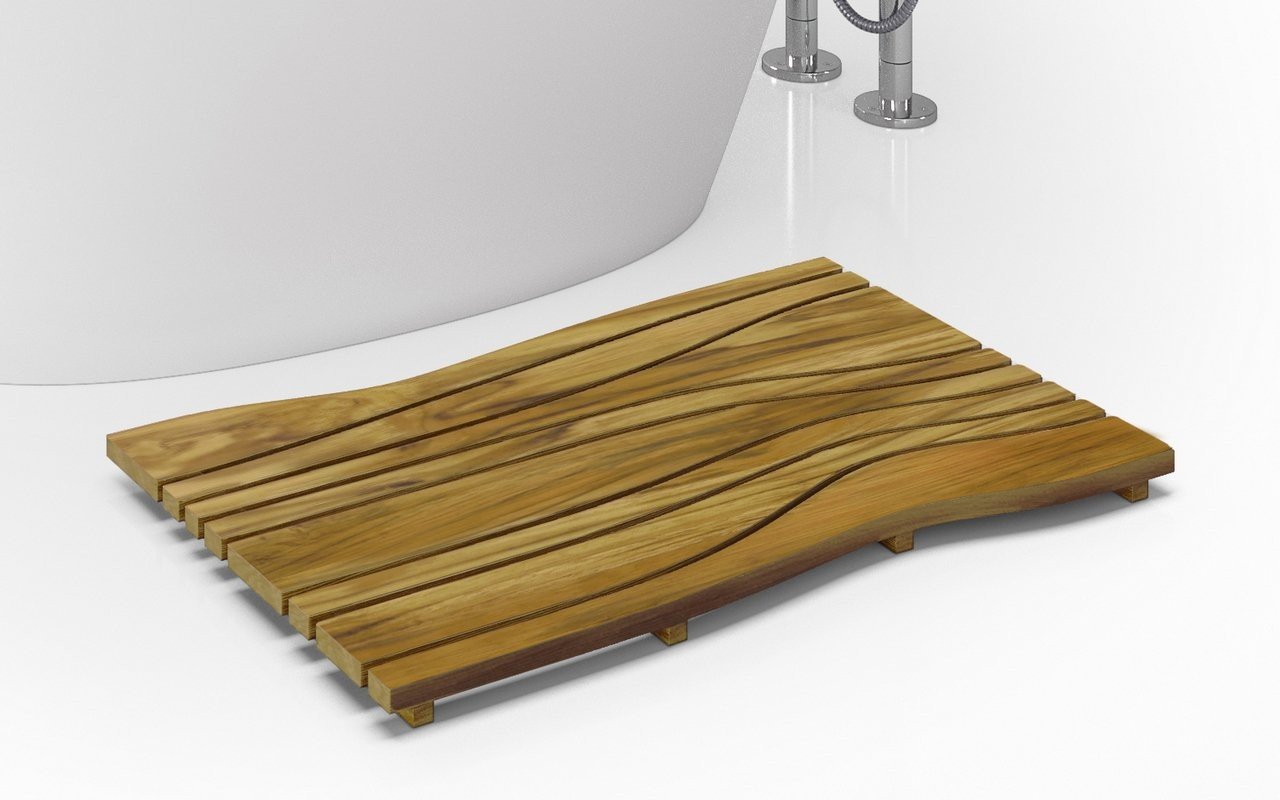 Tapete de Madera Teca para Piso Aquatica Onde Resistente al Agua picture № 0