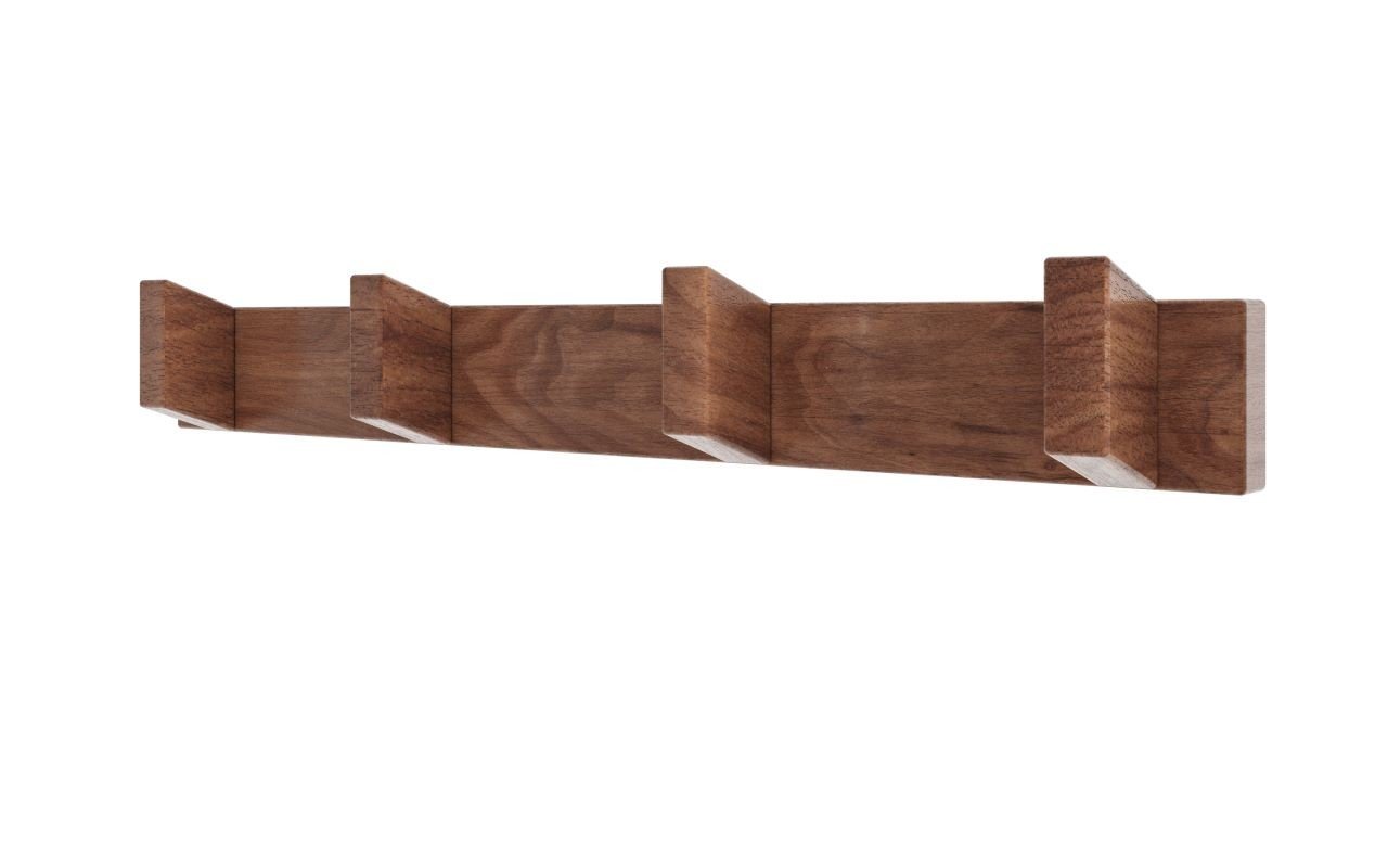 Toallero de Cuatro Ganchos de Montaje a Muro Aquatica Universal de Madera Nuez americana picture № 0