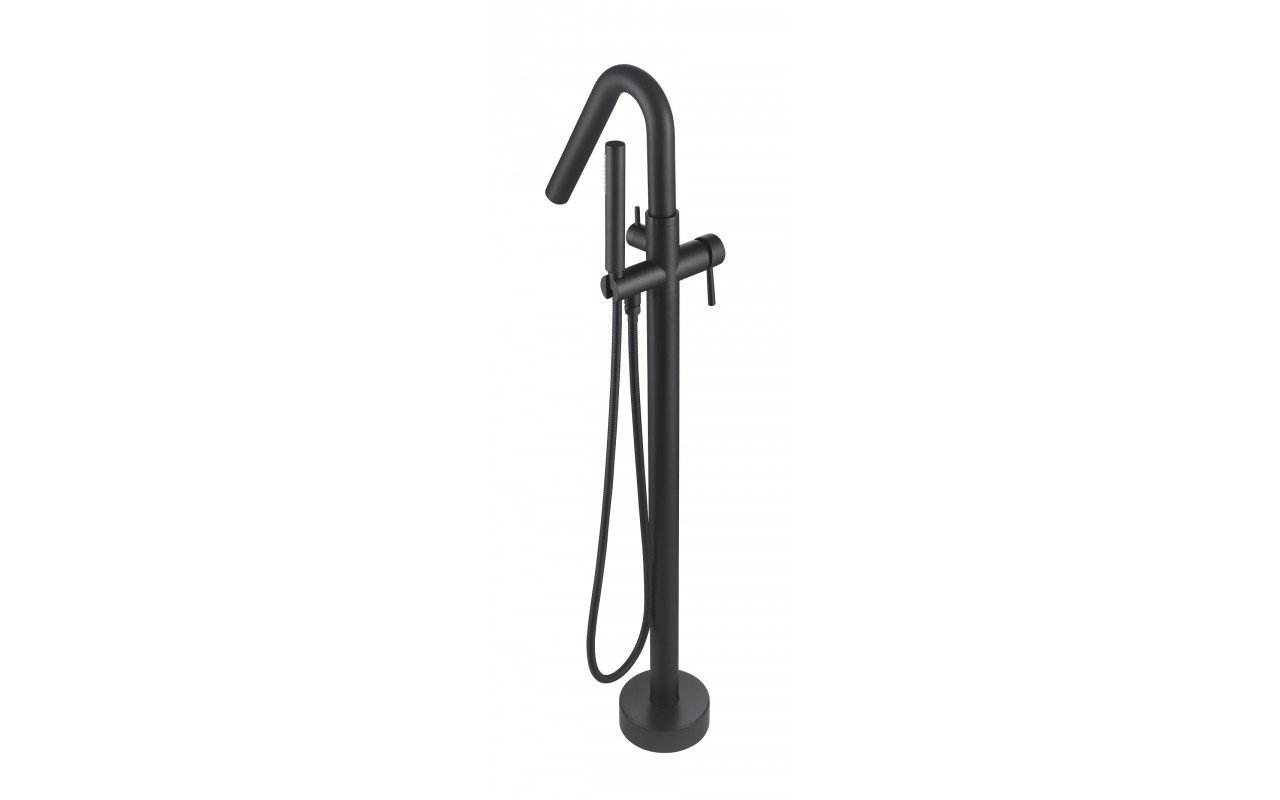 Llave de piso Colonna-120 para tina – Negro Mate picture № 0